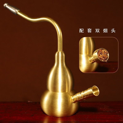 纯黄铜精品水烟壶健康过滤水斗壶可拆卸葫芦高级过滤器水烟壶葫芦