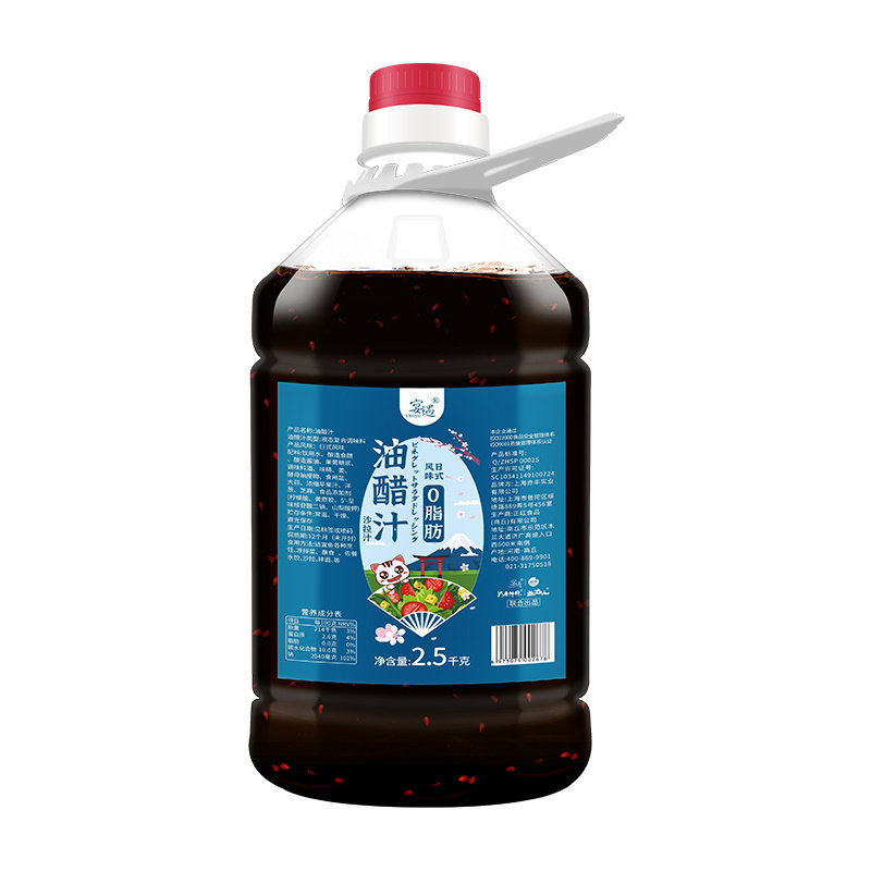 0脂肪油醋汁非0脂焙煎芝麻沙拉汁大桶商用水煮菜凉拌沙拉调味酱料