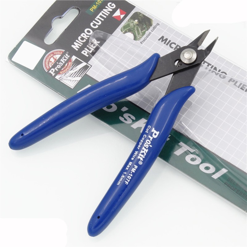 台湾宝工PM-107F精密如意斜口钳斜嘴钳子进口偏口剪钳电子钳107C