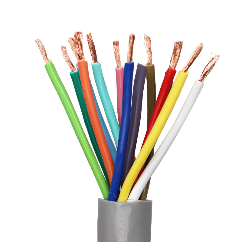 TRVV高柔性拖链电缆2 3 4 5 6 7 8 10 12多芯防水耐油耐弯折软线