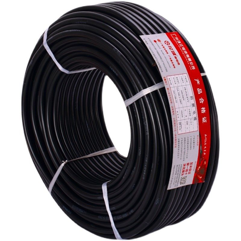 珠江电缆RVV3芯6平方护套线2芯4芯5芯1.5 2.5平方4纯铜国标电源线