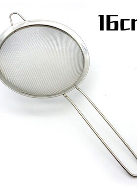 16cm高品质201不锈钢宽边油勺油格油捞 面粉筛糖粉筛烘焙工具