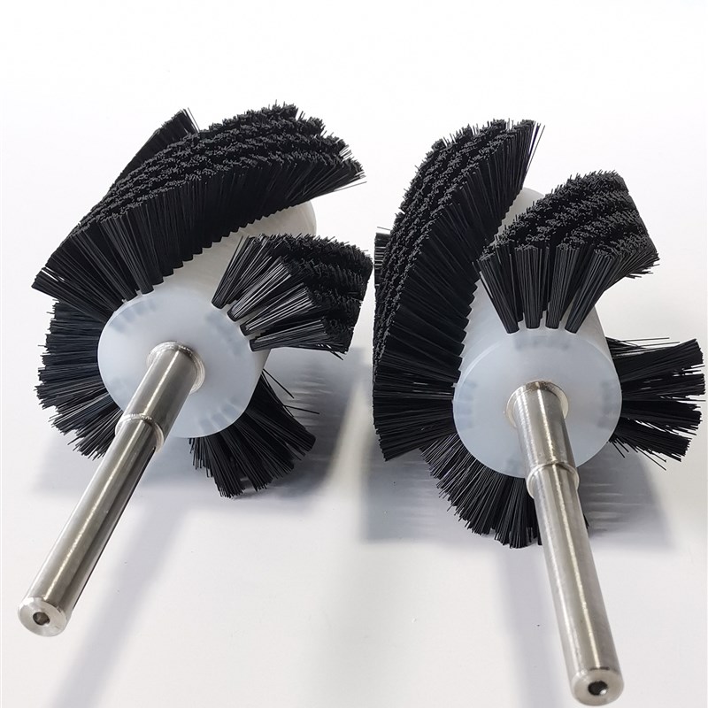 工业毛刷辊水果清洗刷玻璃抛光油漆滚筒刷管道清洗除尘尼龙丝刷辊