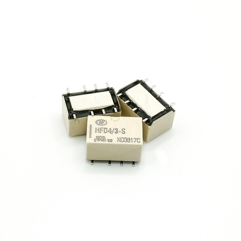HFD4/3V,5V,12V,24V S SR 2A两组8脚贴片直插 小型信号继电器