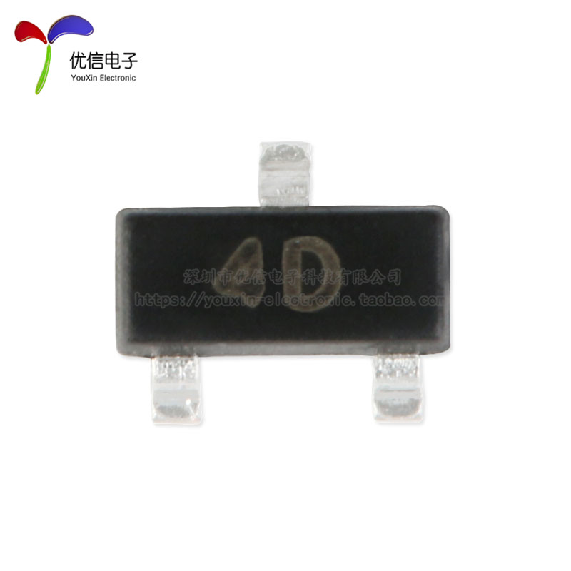 原装 MMBTA94 4D SOT-23 -400V0.2A 贴片PNP晶体三极管 10只