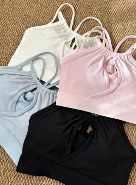 LILIBB 断码清仓｜网纱瑜伽内衣带胸垫一体杯健身背心