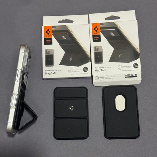 Spigen磁吸卡包手机支架折叠通用