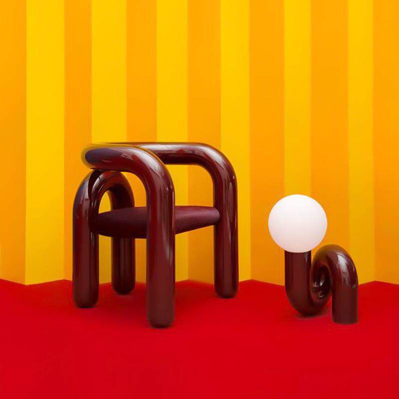 后现代简约创意造型玻璃卧室展厅台灯儿童房设计师样板房异形装饰