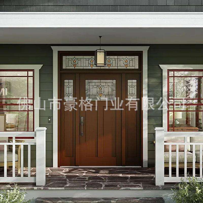 新中式原木门入户大门木门实木平开门卧室房间门浴室卫生间厕所门