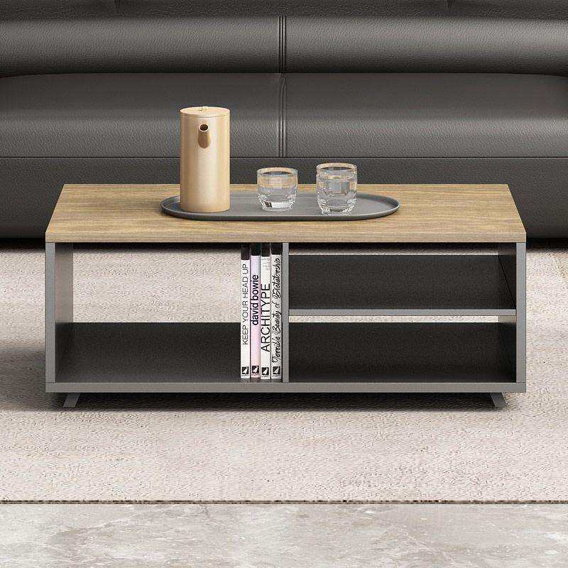 办公室接待沙发茶几商务会客洽谈区板式现代办公茶桌组合套装简约