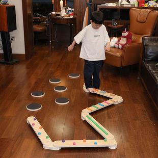 儿童平衡木感统训练器材家用独木桥幼儿园宝宝体育早教触觉教玩具