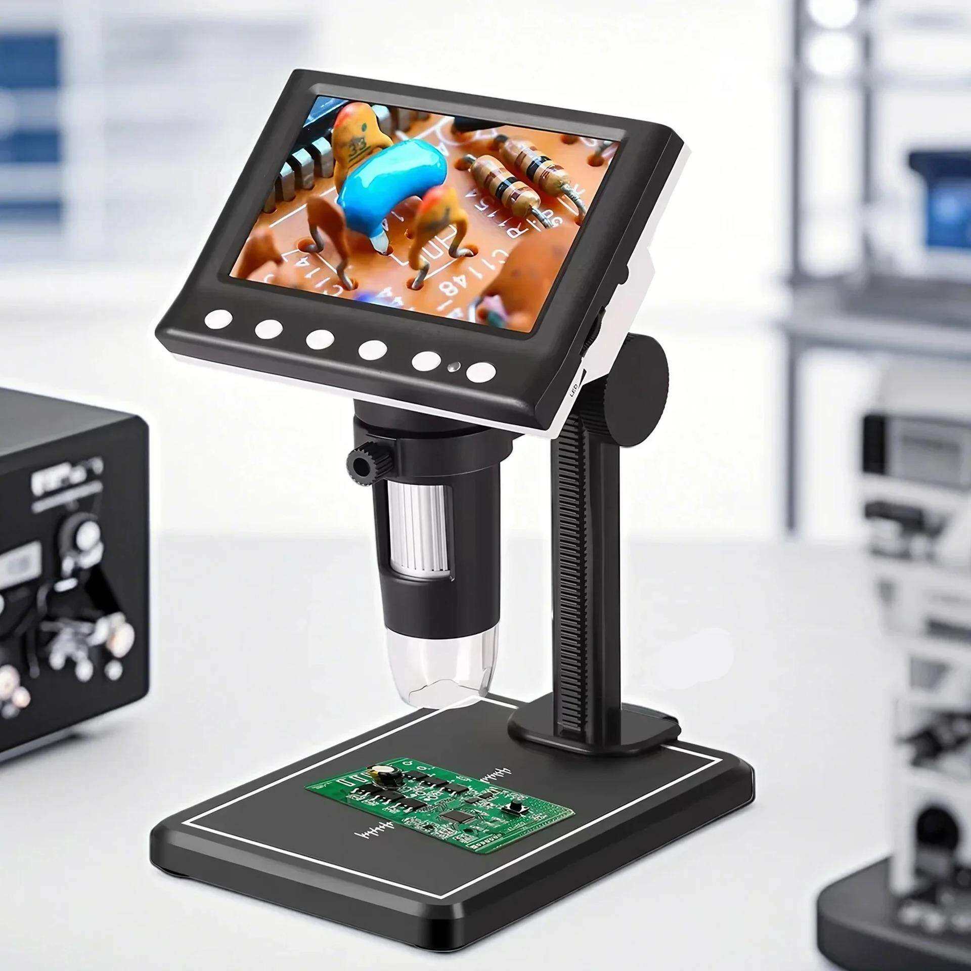 热销新款4.3英寸1000倍高清DM7C数码显微镜工业维修检测工具