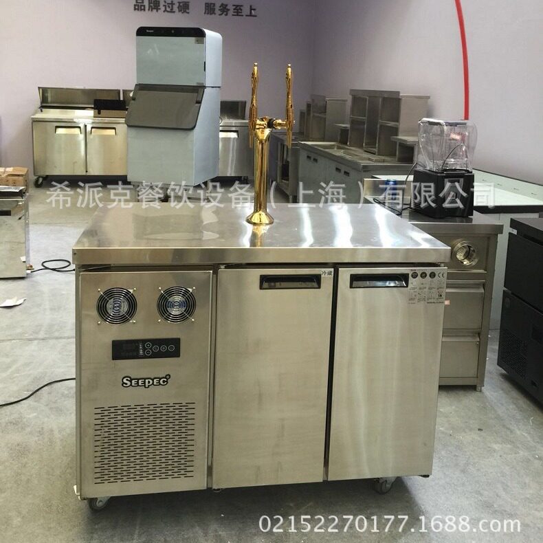 新中式茶饮自动出茶机茶饮操作台水吧台商用奶茶不锈钢工作台