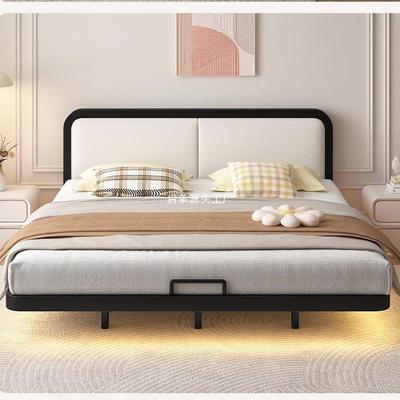 悬浮床现代简约无床头床架排骨架家用主卧大床单双人床铁艺床网红