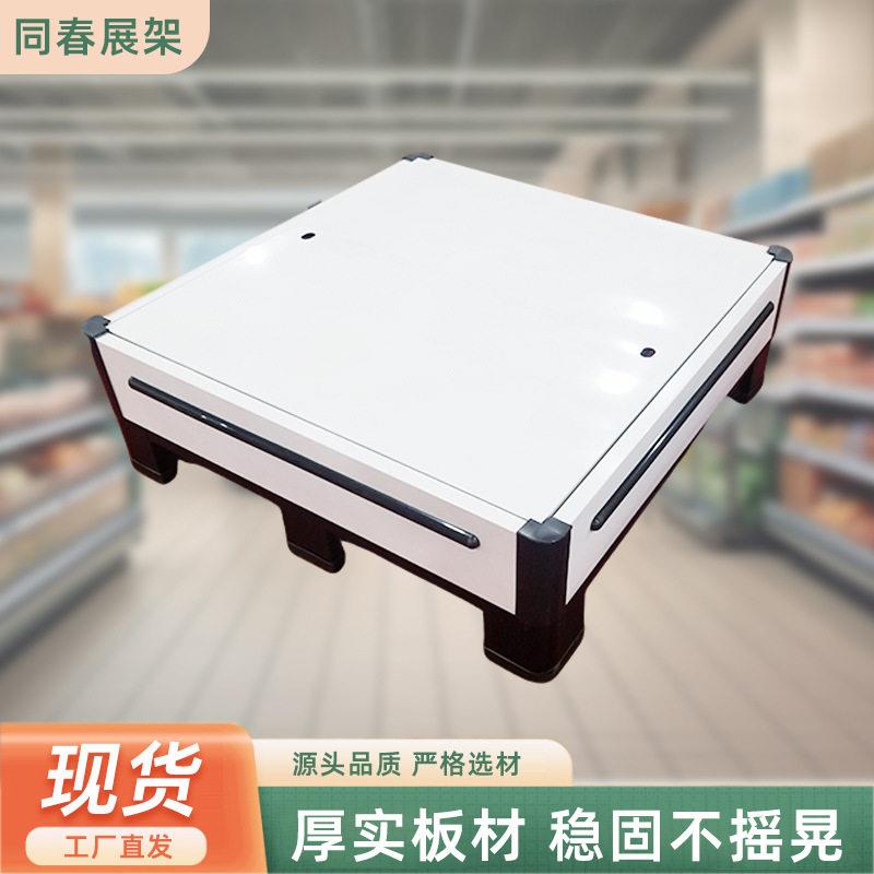 促销地台超市饮料牛奶箱子堆垛架子仓库储物加垫板展示架