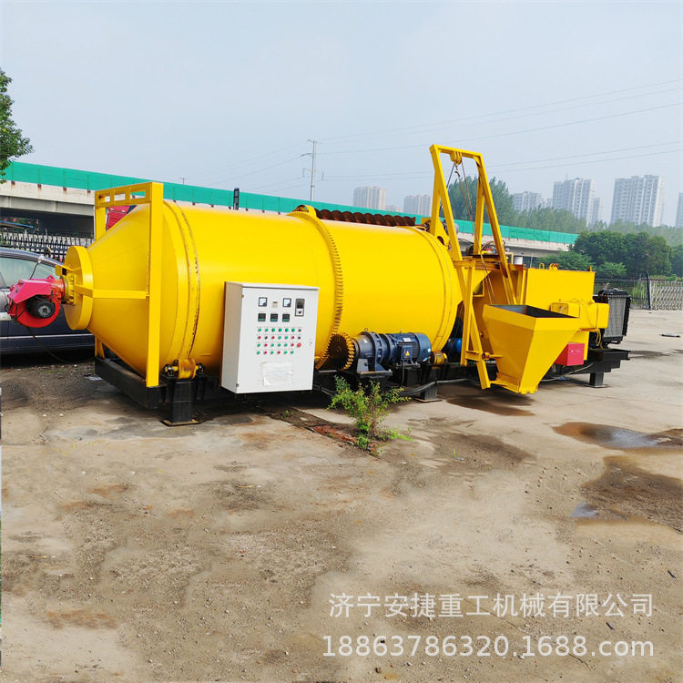自上料沥青再生搅拌机 市政修补沥青拌合机 双滚筒交替连续炒料机