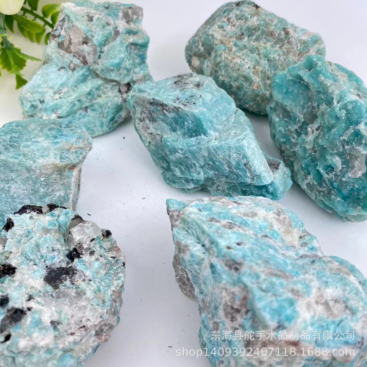 天然大块天河石原石裸石摆件毛料雕刻消磁净化水晶石原石办公摆件