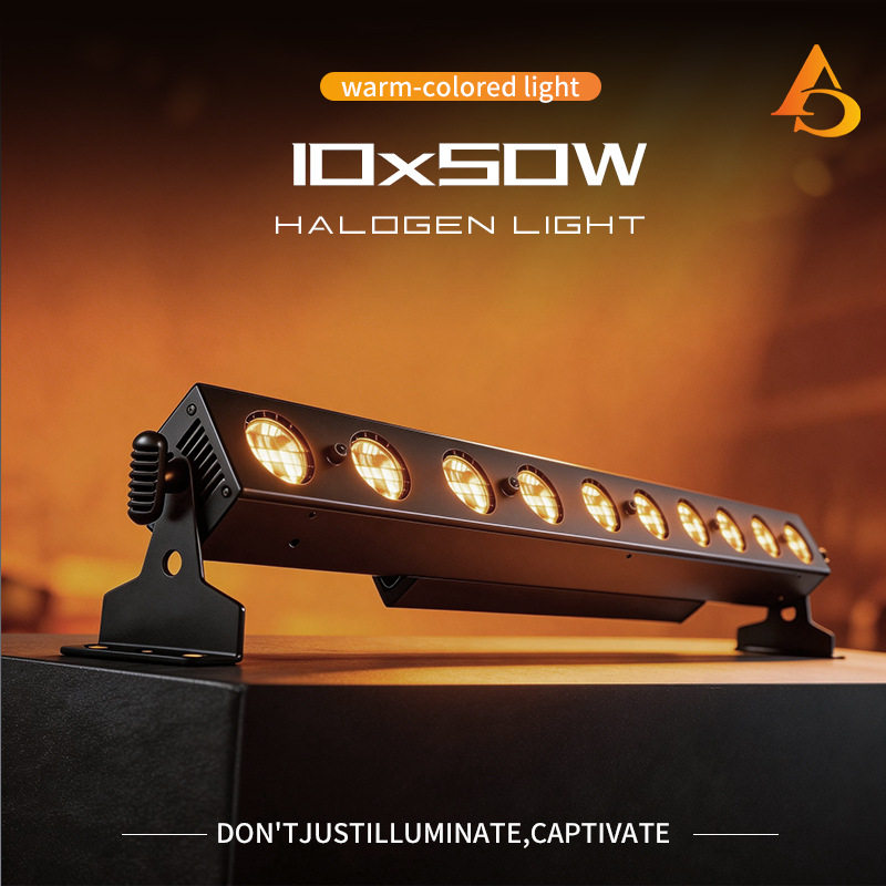 源头工厂10×50W Sunstrip 洗墙灯灯泡暖白点控DMX酒吧夜场灯演唱
