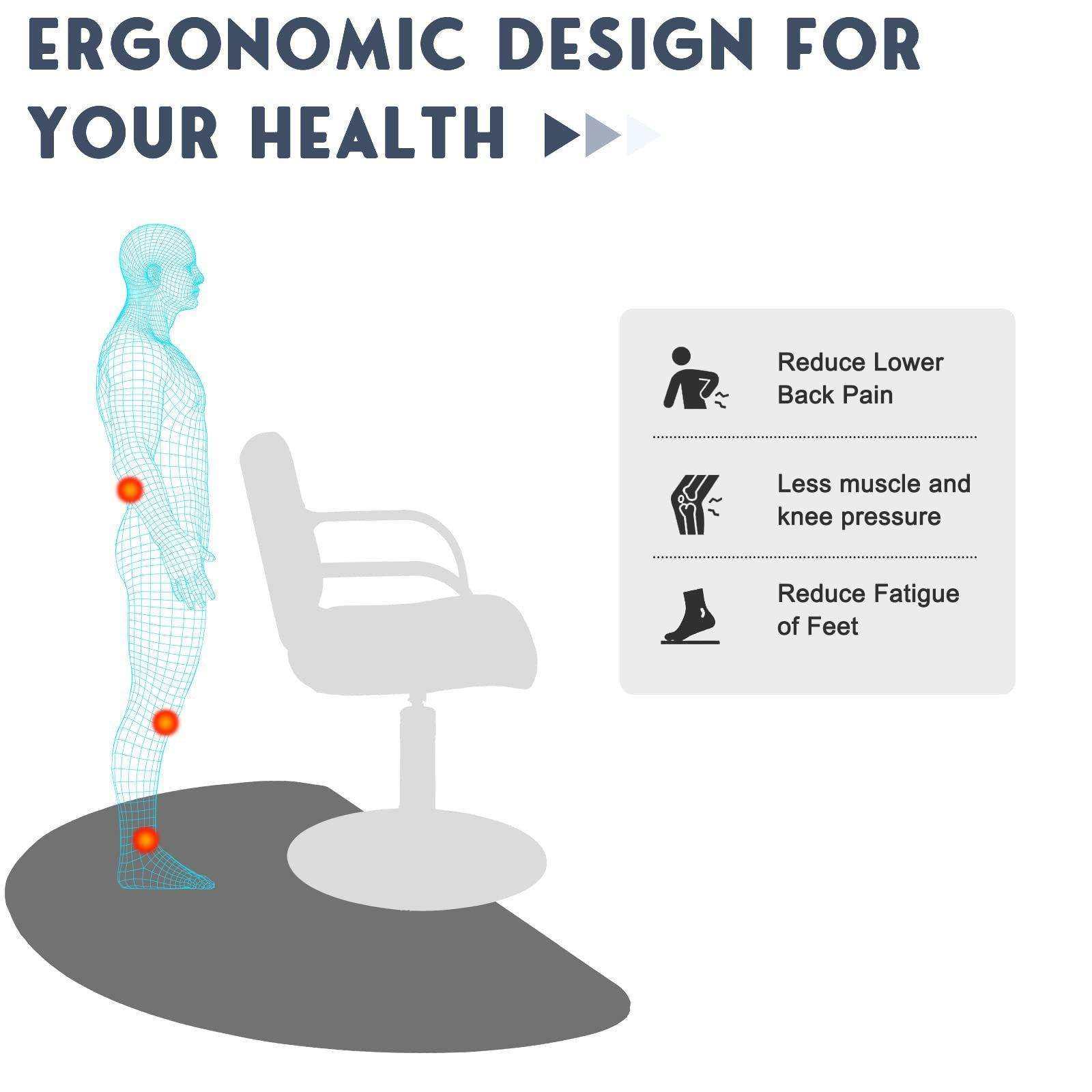 椅垫家用发廊垫子发廊抗疲劳沙龙脚垫办公室按摩椅防滑垫