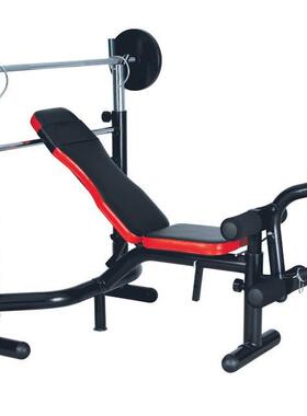康乐佳K310-1举重床举重架仰卧板腿部力量训练健身器材减震杠铃