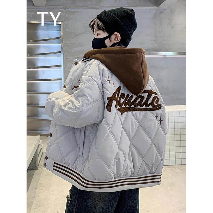 韩国TY童装潮牌男童夹棉外套春秋冬季儿童棒球服2025款男孩假两件,童装/婴儿装/亲子装,普通外套,淘宝优惠券,粉丝福利购,淘宝优惠卷