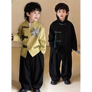 法国Uamtor童装2025新春秋童装汉代中式新中式童装唐装