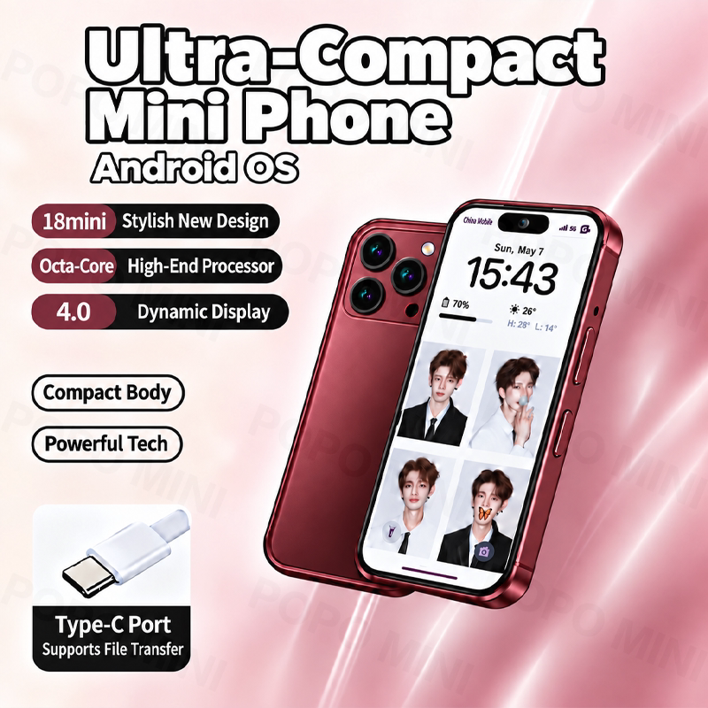 POPOMI 18mini Miniature Mobile Phone Smart Phone Backup