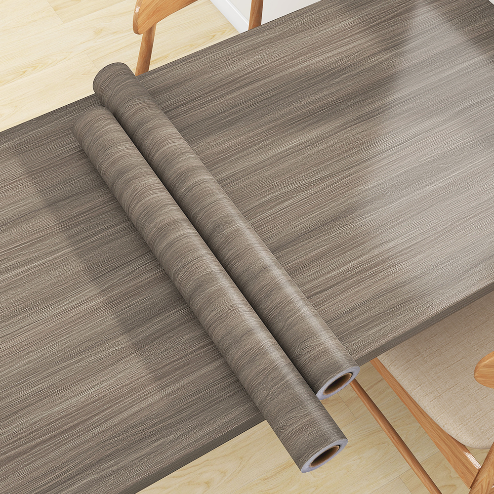 木纹桌面贴纸翻新家具防水自粘仿木课桌桌子衣柜子改色桌布桌贴纸