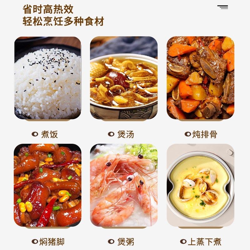 精选desadi德国双胆电饭煲高压锅一体多功能家用低糖电压力锅电饭