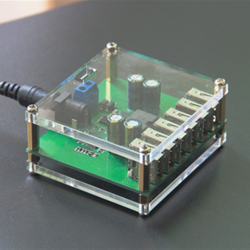 6USB输出DC降压模块12V24v36V转5V/8A车载充电降压电源转换器
