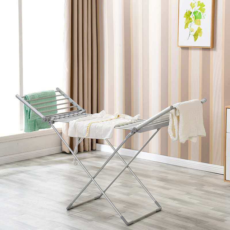 精选折叠式电热晾衣架电热烘干晾衣架电热干衣架烘干衣机架
