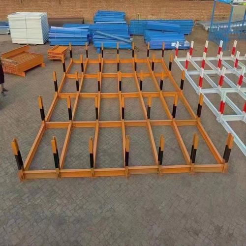 钢筋堆放架建筑工地钢筋笼堆放堆码架工字钢槽钢固定盘圆摆放平台