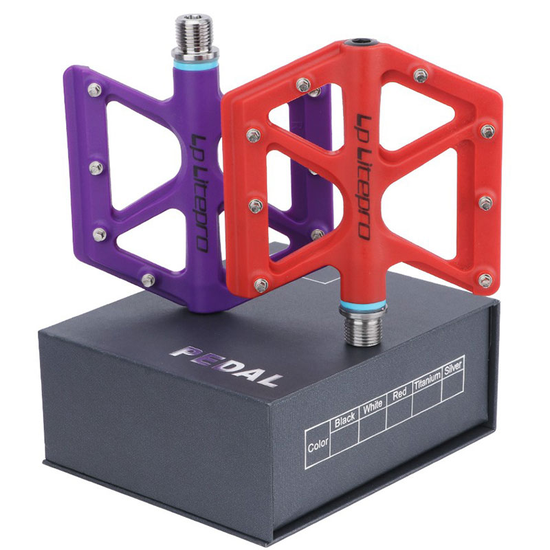 LP litepro折叠车超轻钛轴脚踏加大防滑脚踩板轻量化设计轴承脚蹬