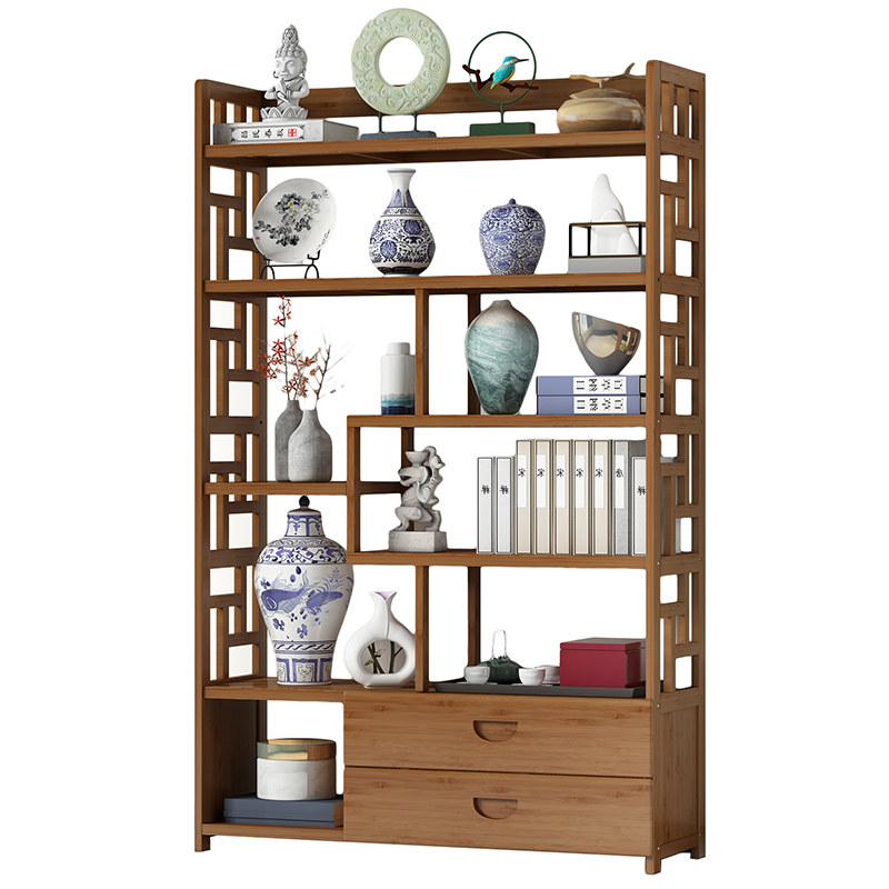 博古架实木中式多宝阁茶具茶叶展示柜多层古董摆件置物架客厅隔断