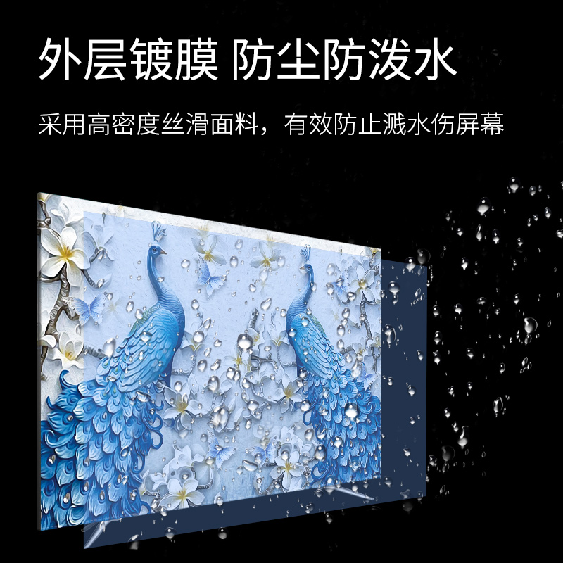 电视防尘罩电视机罩防尘套家用开机不取55寸65寸新款电视盖布欧式