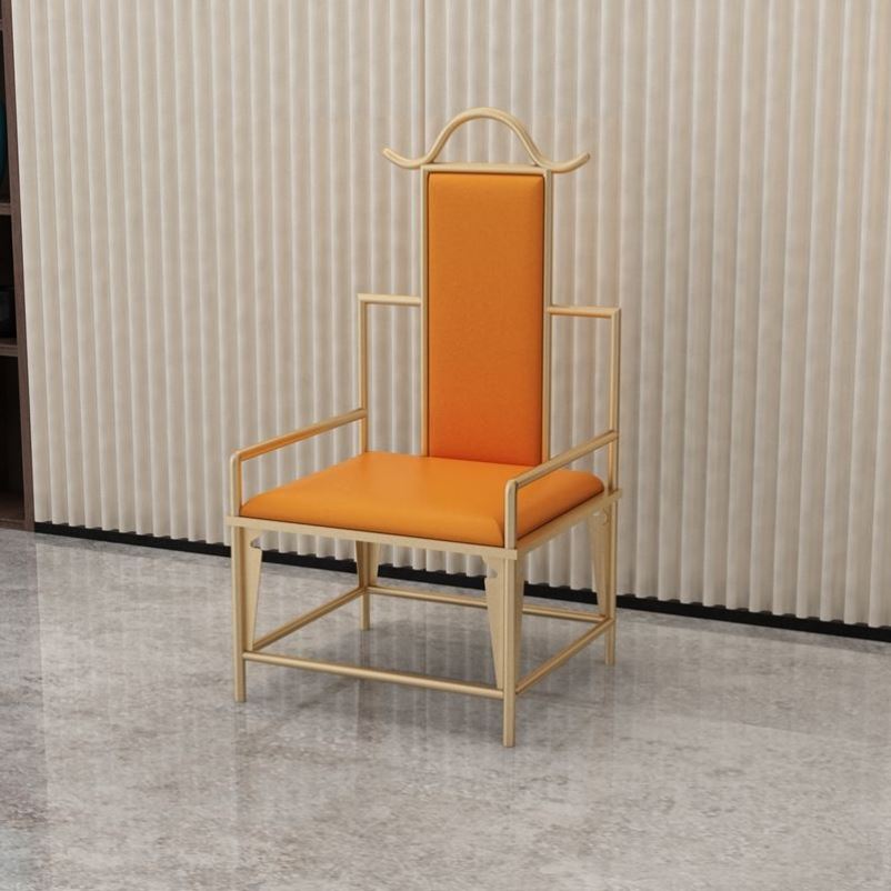 铁艺太师椅官帽椅圈椅围椅靠背椅扶手椅茶椅主人椅客椅新中式椅子