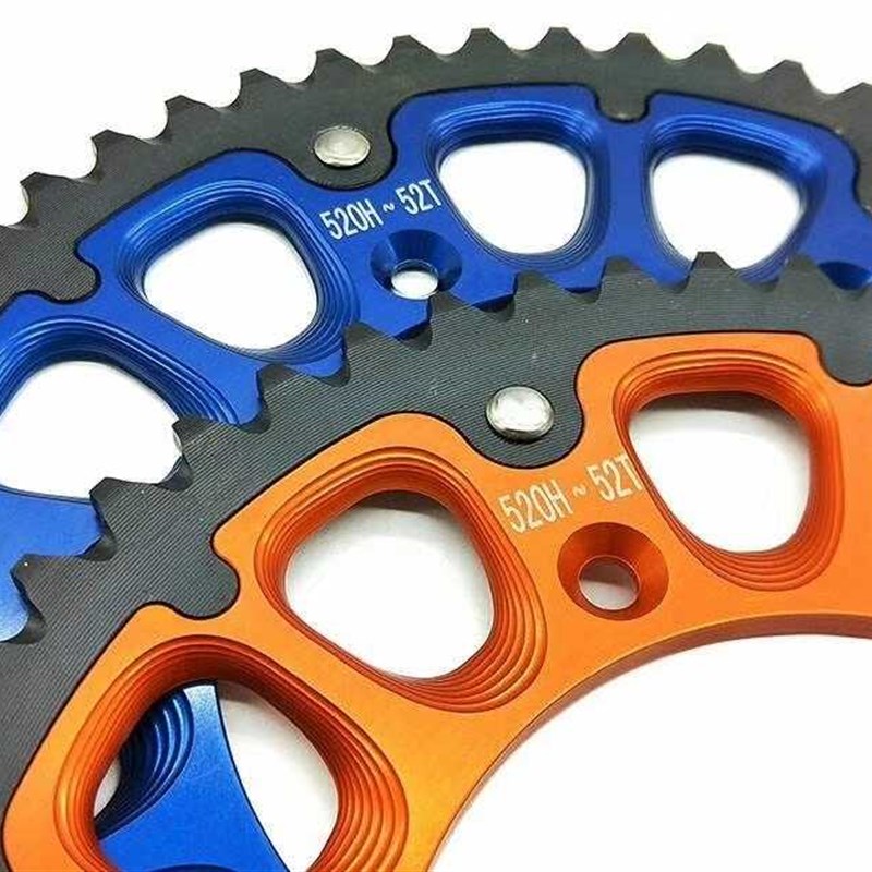 包邮CRF250450亚翔正林北海MX6T4T6越野后牙盘链盘钢包铝52齿钢牙