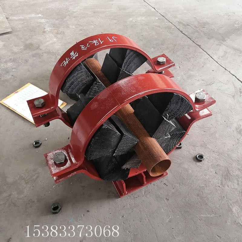 红松木保冷管托蒸汽管道聚氨酯保温滑动支架导向蛭石隔热固定支座