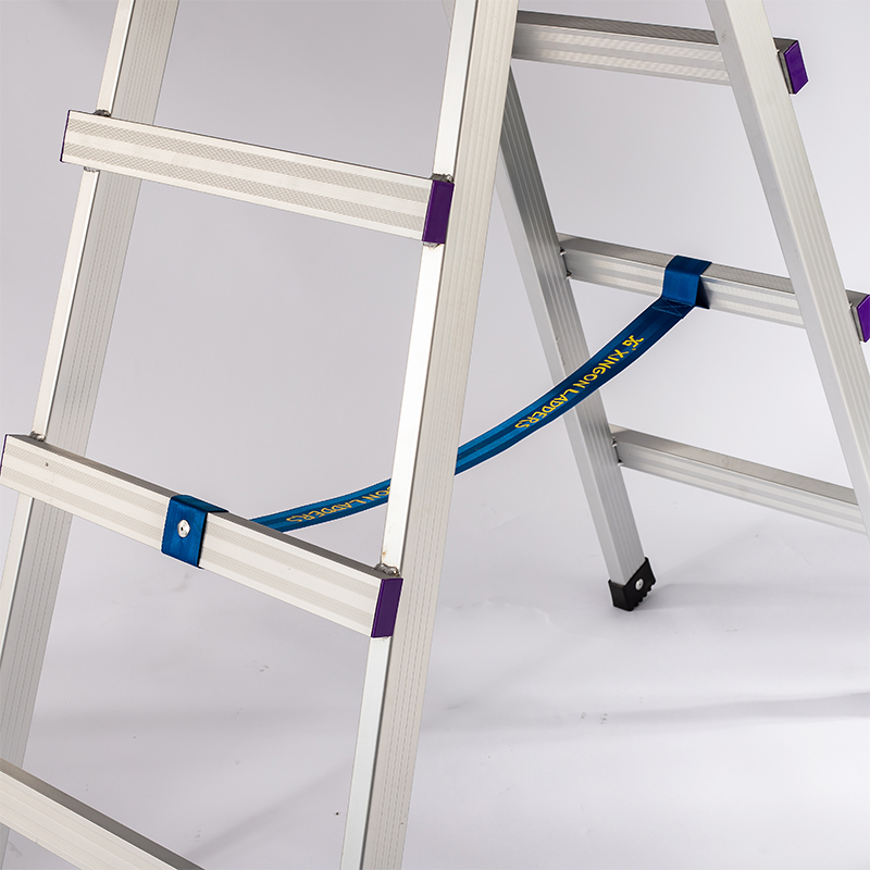 可以行走的梯子铝合金人字梯加厚焊接折叠家用装修木工移动工程梯