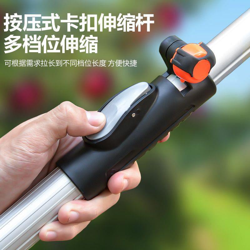 外贸加厚摘水果神器伸缩杆高空园艺摘果器长杆园林果树果实采摘器