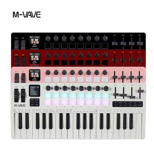 37键MIDI键盘合成器移动便携制作电音编曲键盘控制器可充电打击垫