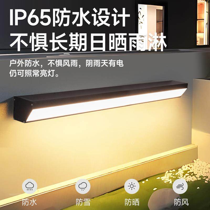 太阳能一体免布线户外防水壁灯别墅庭院围墙大门长条室外感应壁灯,模玩/动漫/周边/娃圈三坑/桌游,模型制作工具/辅料耗材,淘宝优惠券,粉丝福利购,淘宝优惠卷