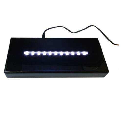 木质LED七彩发光灯座水晶内雕底座工艺品发光底座
