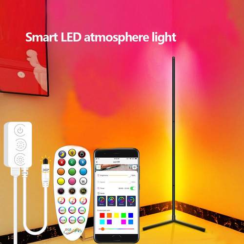 源头工厂亚马逊LED墙角灯rgb氛围落地灯拆装拼接网红灯落地灯