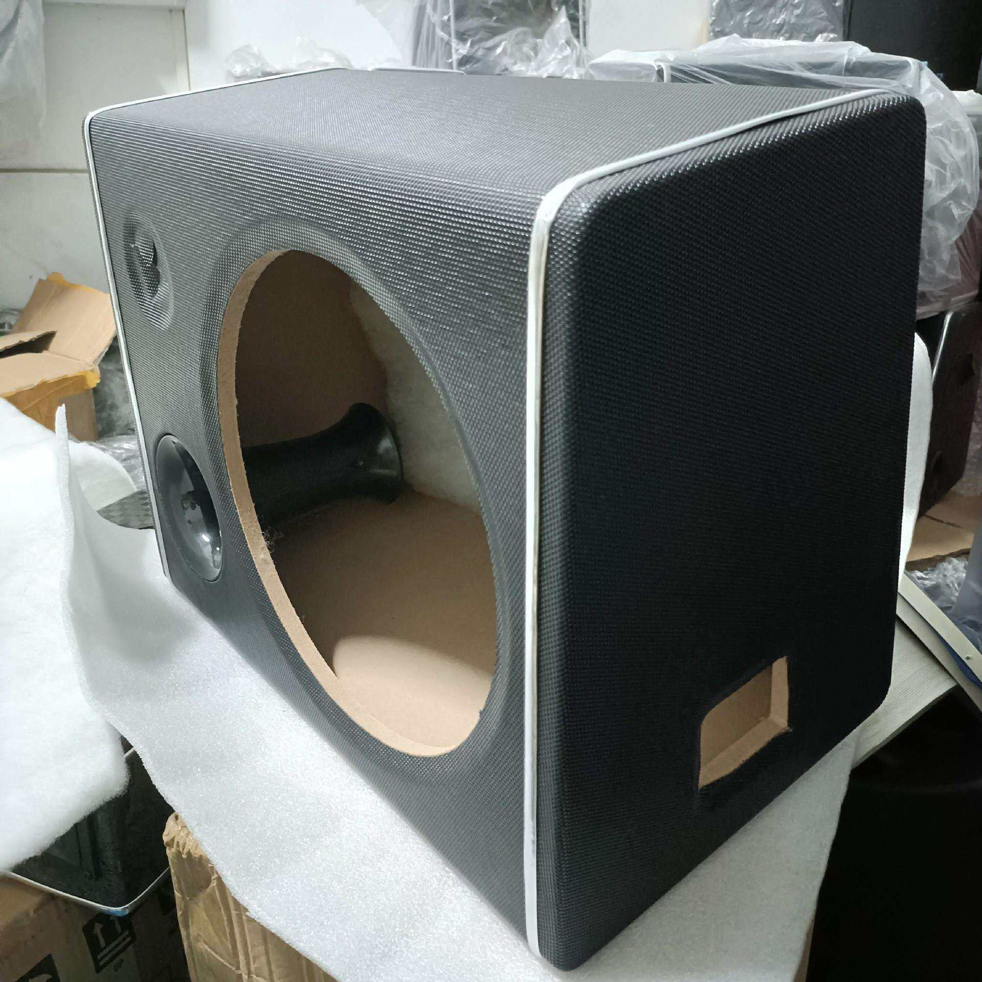 12寸扁梯形大功率重低音车载低音炮空箱汽车改装配件无源无源空壳