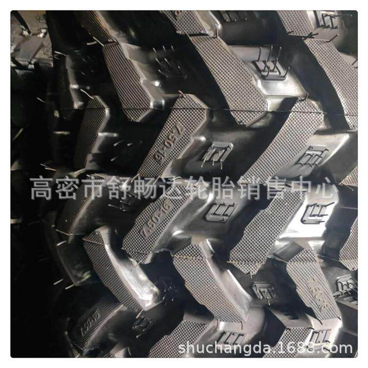 现货拖拉机750-16水旱两用轮胎7.50-16人字花纹微耕机