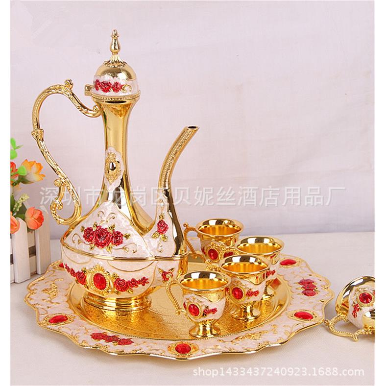 锌合金压铸酒具环保酒具手工彩绘酒具促销酒具软装饰品家具摆设