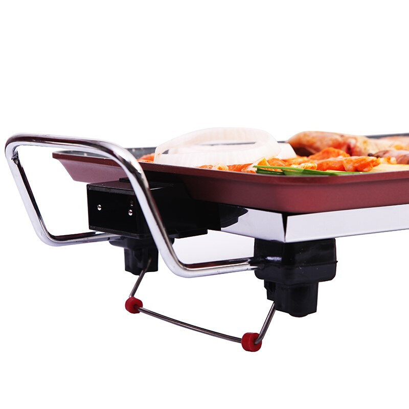 克来比 电烤盘烧烤炉烤肉锅电烤炉家用无烟多功能麦饭石电烧烤炉