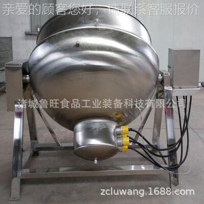 肉定类熬煮夹层锅厨 厂家做电大加热夹层锅 LW-600L房餐厅用型夹