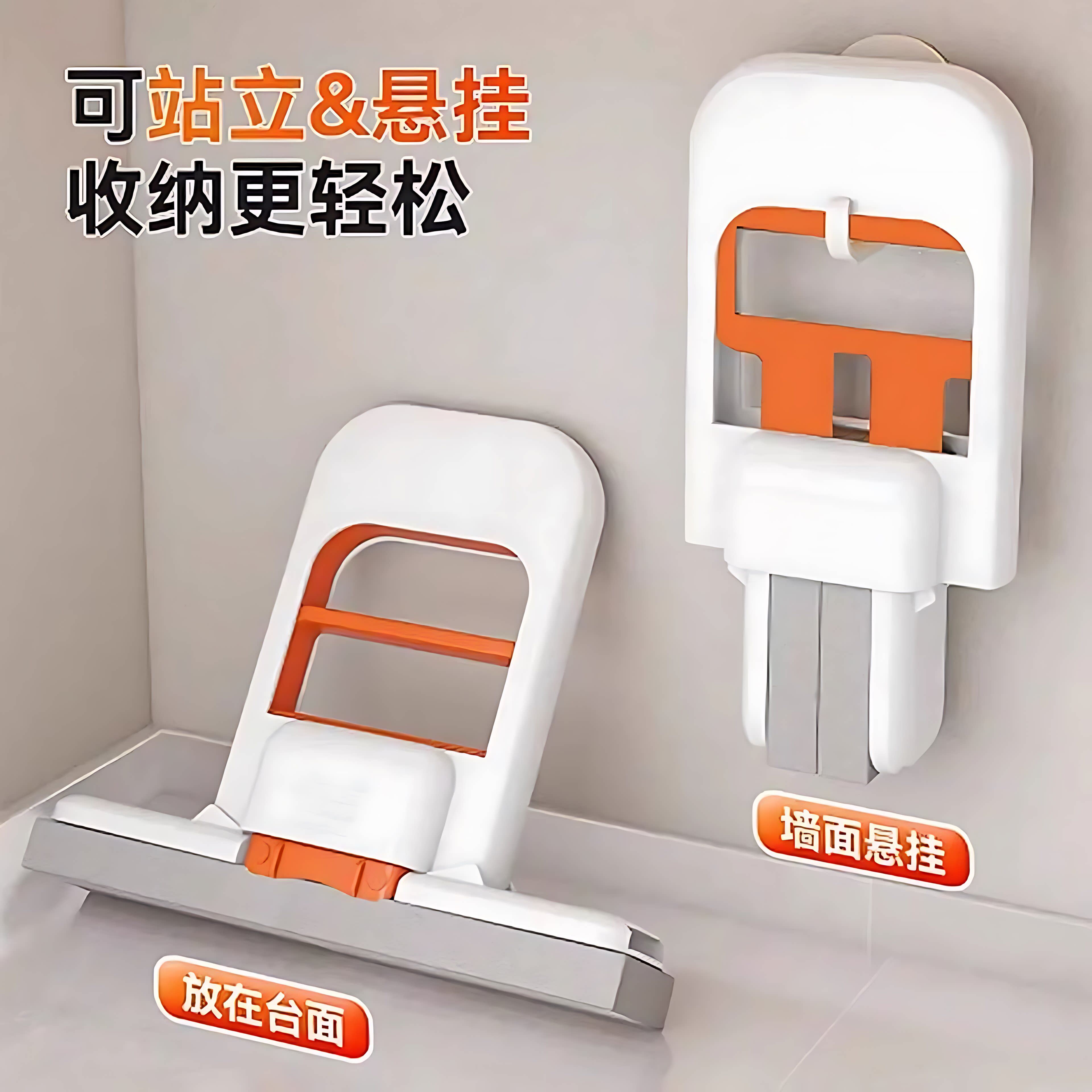 多功能桌面懒人迷你小拖把代替抹布卫生间免手洗海绵吸水手持家用